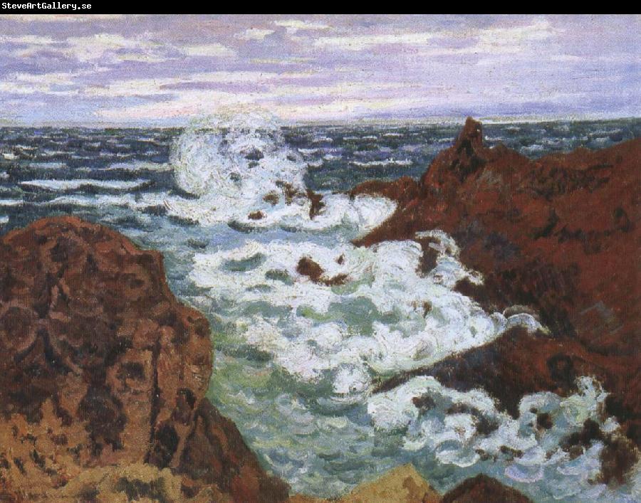 cesar franck an impressionist seascape storm at agay